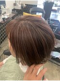 ポイント白髪ぼかしハイライト