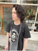 メンズミディアムパーマ
