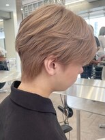 サンクマーケット 渋谷(cinq MARKET) 渋谷メンズブリーチカラーミルクティーベージュセンターパート