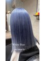 アグ ヘアー トミー 高宮駅前店(Agu hair tommy)&nbsp;White Blue color色落ちまで楽しめるカラーです♪