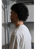 マレット×フェード×スパイラルパーマ<横浜駅/バーバー/理容室>