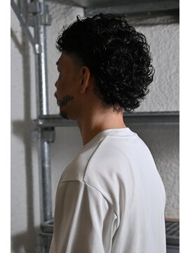 チルチェア 横浜(CHILL CHAIR) マレット×フェード×スパイラルパーマ<横浜駅/バーバー/理容室>