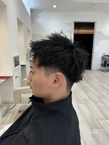 ロンド ラマ 岐阜(Lond bla-ma) アップバングショート×ツイストピンパーマ【Lond伊藤メンズ】