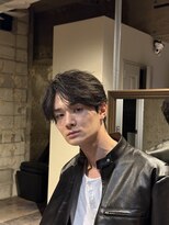 メンズココ メンズパーマ 韓国ヘア 日本橋店(MENS COCO)&nbsp;センターパート フェザーパーマ
