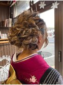 編み込みもりもりヘアアレンジ♪