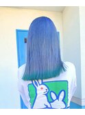 似合わせカットメルティカラー着物フェミニンロング