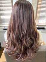 アンビエンテ(ambiente)&nbsp;ピンクベージュ　イルミナカラー　ハイライトカラー