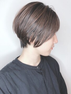 モリオフロムロンドン 原宿本店(morio from London) 【モリオ原宿】丸みくびれショートボブ 前髪あり