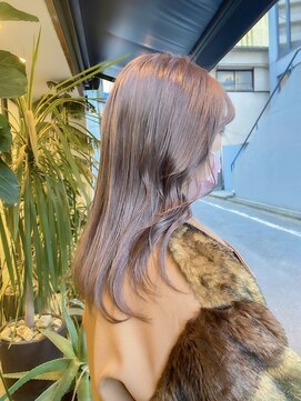シェーン 仙台駅広瀬通店(schon) 【schon】グレー×ミルクティー×前髪×イヤリングカラー