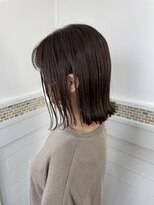 ティージェイ天気予報 1ポ 四日市店(TJ)&nbsp;髪質改善水素カラー/外ハネ/ダークブラウン/TJ天気予報