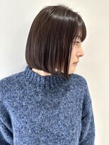 フォーク FOLK&nbsp;【FOLK】透明感ダークグレージュ☆似合わせ切りっぱなしボブ♪