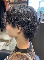 ジュンヌオム リンカラン(Jeune Homme LINGKARAN)&nbsp;波巻きスパイラルパーマ×マッシュウルフ