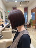 20代30代40代小顔切りっぱなしミニボブ