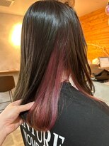 ミルヘアデザイン(mil hair design)&nbsp;イヤリングカラーインナーカラーハイライトフェイスフレーミング
