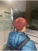 黒髪/グレーベージュ/レイヤーロング/前髪パーマ
