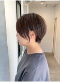 大人可愛い前下がりショートボブ20代30代40代