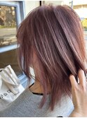 大人可愛い☆ピンクベージュカラー