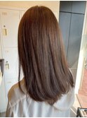 似合わせレイヤー/小顔/ミディアムストレート/マロンベージュ