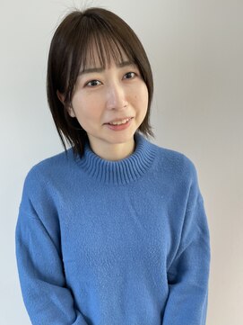 ソーソー(SoSo) ショートボブハイライトレイヤーカットヘアセット髪質改善天文館