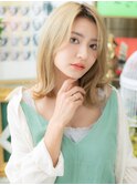 大人ハイライトかきあげ前髪エアリーミディc6戸頭20代30代40代