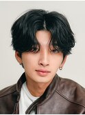 心斎橋フェザーショートフェザーパーマニュアンスパーマ20代緩め