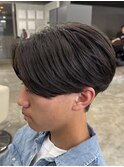 熊本メンズパーマ センターパート ニュアンス MEN'S HAIR