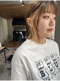 似合わせカット　インナーカラー