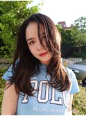 【ステップボーンカット】セミロングレイヤーカット