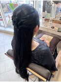 ヘアアレンジ/パーティースタイル/ハーフアップ