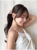 ＊20代30代40代◎小顔シースルー前髪顔まわり2wayバング