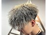 メンズカット+メンズパーマ+ホワイトメッシュ（パーマ全種可）