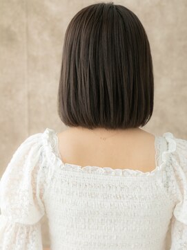 カバーヘア イヴ 戸頭店(COVER HAIR EVE) シースルーバング艶感ストレート前下がりボブ310W戸頭30代40代
