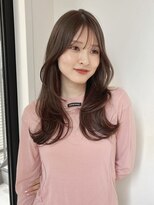 ローネス(LONESS)&nbsp;レイヤーカット　ハッシュカット　ブラウンベージュ