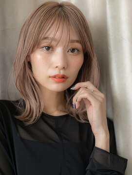 カバーヘア ブリス 志木南口駅前店(COVER HAIR bliss) 外国人風ハイトーンカラーモテくびれミディA2志木20代30代40代