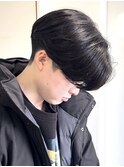 横浜毛流れセンターパートニュアンスパーマフェザーパーマ韓国◆