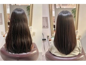 個室型髪質改善　alpha hair salon 平尾店