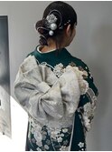カチモリ成人式ヘア