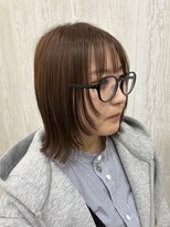 ヌク(Nuku.) 顔周りレイヤー_layercut_bob_ぷつっとボブ_brown