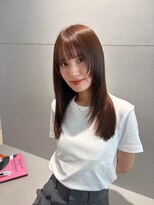 トリッカ 銀座(tricca)&nbsp;ロングレイヤー/ナチュラルブラウン/美髪ストレート/似合わせ