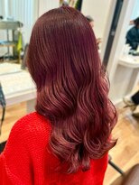 美容室 スタイルエキシティ(STYLE EKI CITY)&nbsp;カシスレッド ブリーチなしダブルカラー デザインカラー