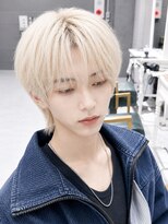 デイズ(days)&nbsp;センター分けマッシュ/ホワイトブロンド韓国マッシュ