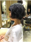 ショート×パーマ