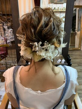 コラボ(hair design co.llabo) ドライフラワーアレンジ