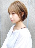 【December】大人かわいい ショートボブ フォギーベージュ♪