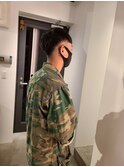 ソリッドな刈り上げショート
