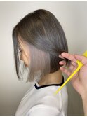 セクションカラー/ホワイトグレージュ/ペールベージュ