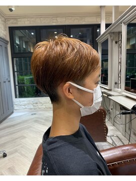 シャル 辻堂(shalu) カラー明るくするイルミナカラー×ツーブロックタイトショート