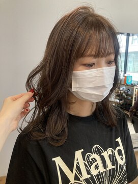 ロティー 天神(loty) (miki)韓国風/顔周り/女性らしい/シースルー/ショコラカラー