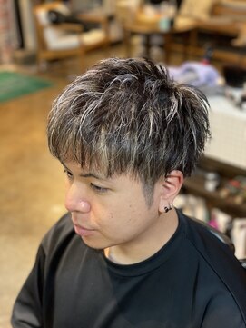 アントルポ(entrepot) ホワイトメッシュカラー