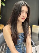 シティ(CITY)&nbsp;ストレートでも盛れるレイヤーカット  グレージュ 韓国 東垂水